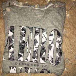 Aeropostale grey short sleeve t shirt